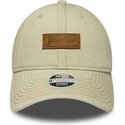 cappello-curvo-beige-cinghia-regolabile-9twenty-denim-dei-new-york-yankees-mlb-di-new-era