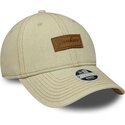 cappello-curvo-beige-cinghia-regolabile-9twenty-denim-dei-new-york-yankees-mlb-di-new-era