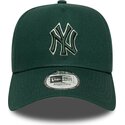 cappello-curvo-verde-snapback-e-frame-team-outline-dei-new-york-yankees-mlb-di-new-era