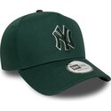 cappello-curvo-verde-snapback-e-frame-team-outline-dei-new-york-yankees-mlb-di-new-era