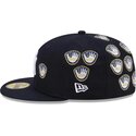 cappello-piatto-blu-marino-aderente-59fifty-spike-lee-gloves-dei-new-york-yankees-mlb-di-new-era
