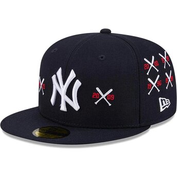 Cappello piatto blu marino aderente 59FIFTY Spike Lee Crossed Bats dei New York Yankees MLB di New Era