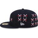cappello-piatto-blu-marino-aderente-59fifty-spike-lee-crossed-bats-dei-new-york-yankees-mlb-di-new-era