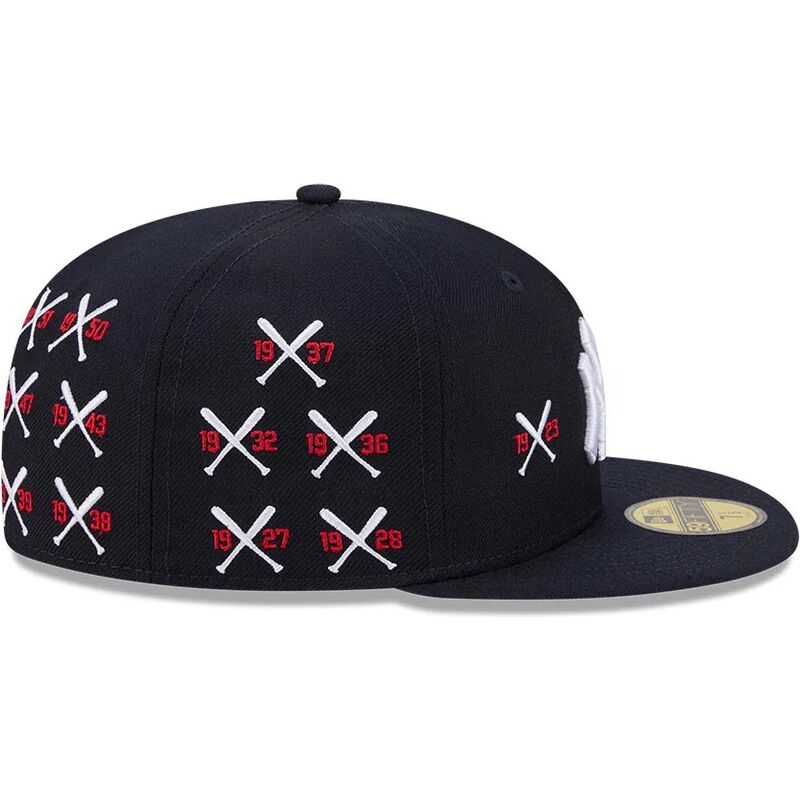 cappello-piatto-blu-marino-aderente-59fifty-spike-lee-crossed-bats-dei-new-york-yankees-mlb-di-new-era