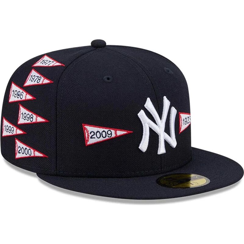 cappello-piatto-blu-marino-aderente-59fifty-spike-lee-flags-dei-new-york-yankees-mlb-di-new-era