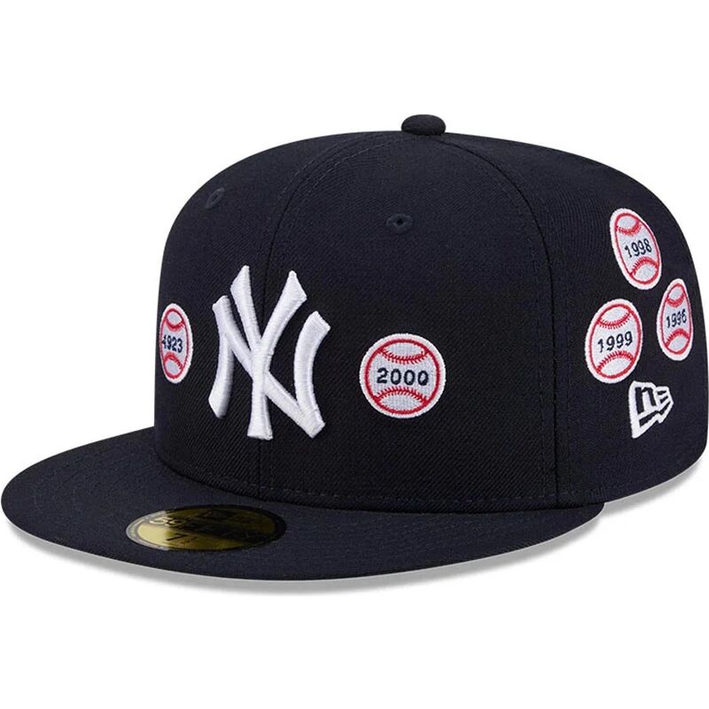 cappello-piatto-blu-marino-aderente-59fifty-spike-lee-patches-dei-new-york-yankees-mlb-di-new-era