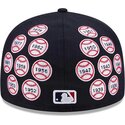 cappello-piatto-blu-marino-aderente-59fifty-spike-lee-patches-dei-new-york-yankees-mlb-di-new-era