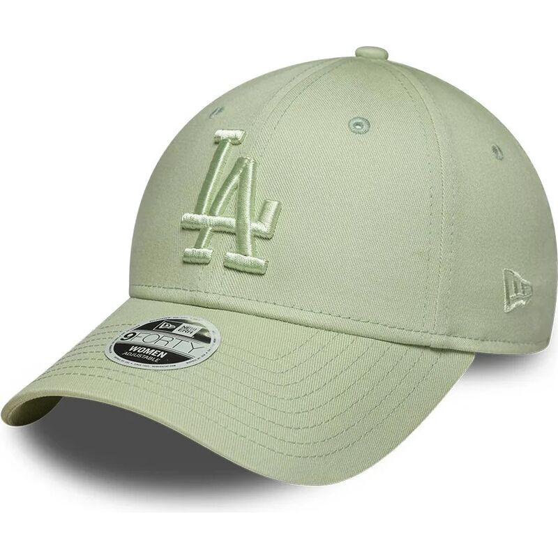 cappello-curvo-verde-cinghia-regolabile-9forty-league-essential-dei-los-angeles-dodgers-mlb-di-new-era