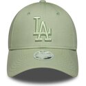 cappello-curvo-verde-cinghia-regolabile-9forty-league-essential-dei-los-angeles-dodgers-mlb-di-new-era