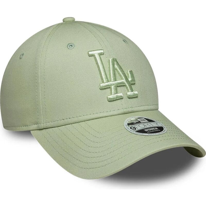 cappello-curvo-verde-cinghia-regolabile-9forty-league-essential-dei-los-angeles-dodgers-mlb-di-new-era