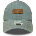 cappello-curvo-blu-cinghia-regolabile-9twenty-denim-dei-los-angeles-dodgers-mlb-di-new-era