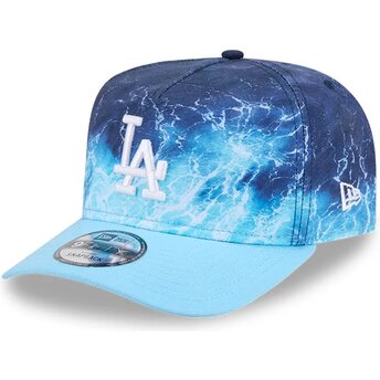 Cappello curvo blu snapback 9FIFTY A Frame Deep Water dei Los Angeles Dodgers MLB di New Era