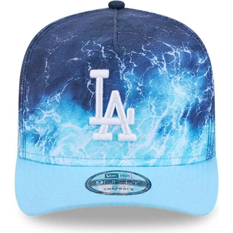 cappello-curvo-blu-snapback-9fifty-a-frame-deep-water-dei-los-angeles-dodgers-mlb-di-new-era