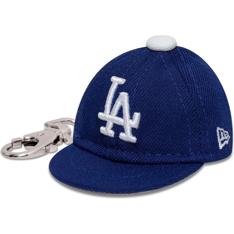 accessori-blu-llavero-mini-cap-keychain-dei-los-angeles-dodgers-mlb-di-new-era