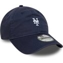 cappello-curvo-blu-marino-cinghia-regolabile-9twenty-washed-mini-dei-new-york-mets-mlb-di-new-era