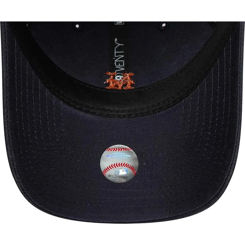 cappello-curvo-blu-marino-cinghia-regolabile-9twenty-mini-dei-new-york-mets-mlb-di-new-era