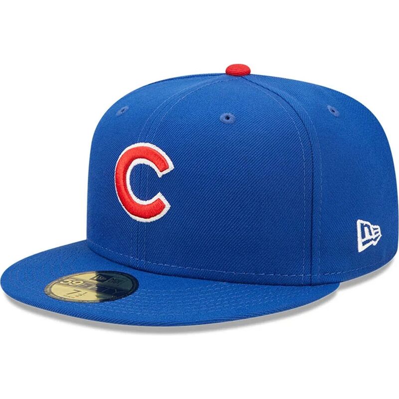 cappello-piatto-blu-aderente-59fifty-ac-perf-dei-chicago-cubs-mlb-di-new-era
