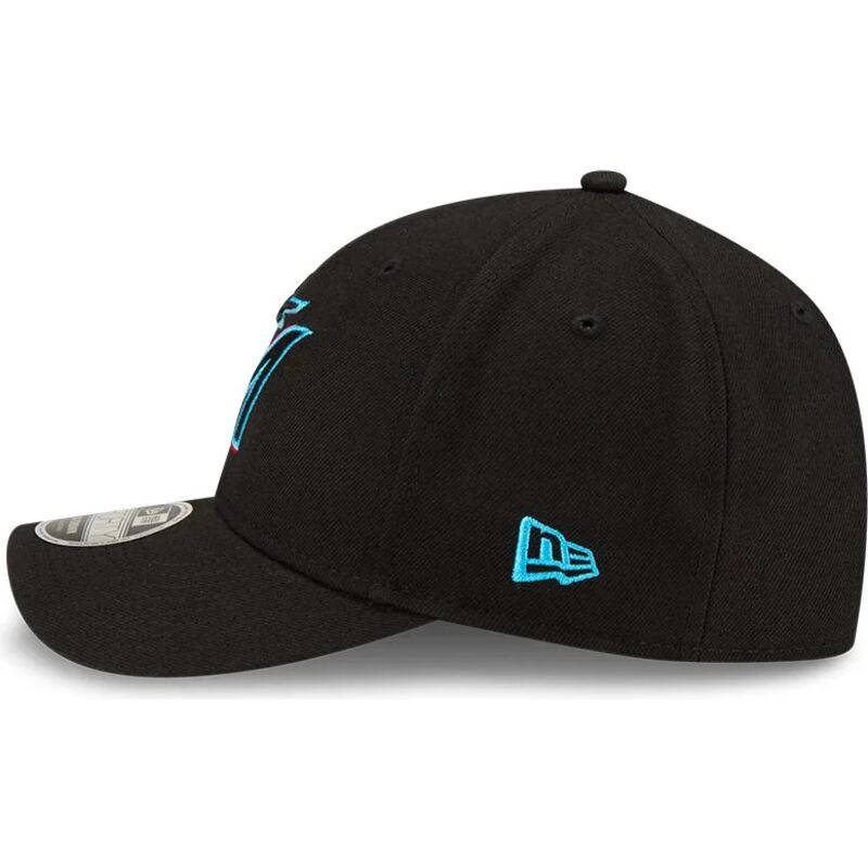 cappello-curvo-nero-snapback-9forty-m-crown-player-replica-dei-miami-marlins-mlb-di-new-era
