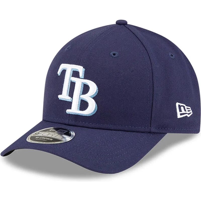 cappello-curvo-blu-marino-snapback-9forty-m-crown-player-replica-dei-tampa-bay-rays-mlb-di-new-era