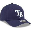 cappello-curvo-blu-marino-snapback-9forty-m-crown-player-replica-dei-tampa-bay-rays-mlb-di-new-era
