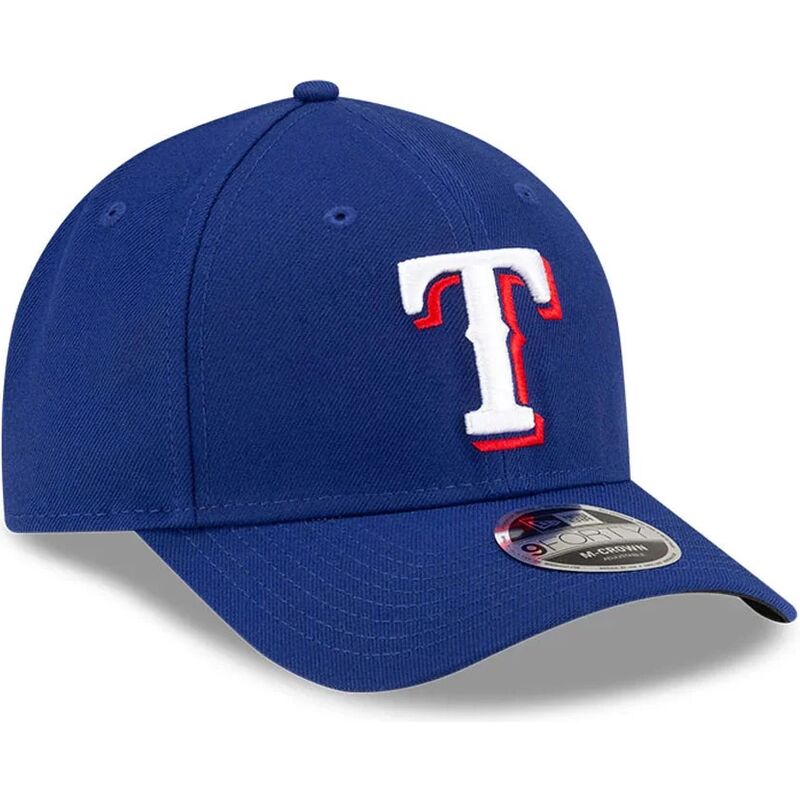 cappello-curvo-blu-snapback-9forty-m-crown-player-replica-dei-texas-rangers-mlb-di-new-era