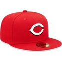 cappello-piatto-rosso-aderente-59fifty-ac-perf-dei-cincinnati-reds-mlb-di-new-era