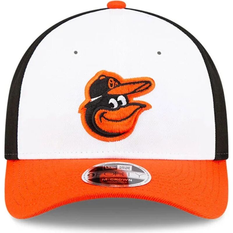 cappello-curvo-arancia-snapback-9forty-m-crown-player-replica-dei-baltimore-orioles-mlb-di-new-era