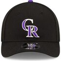 cappello-curvo-nero-snapback-9forty-m-crown-player-replica-dei-colorado-rockies-mlb-di-new-era