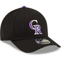 cappello-curvo-nero-snapback-9forty-m-crown-player-replica-dei-colorado-rockies-mlb-di-new-era
