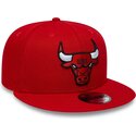 cappello-piatto-rosso-snapback-9fifty-dei-chicago-bulls-nba-di-new-era