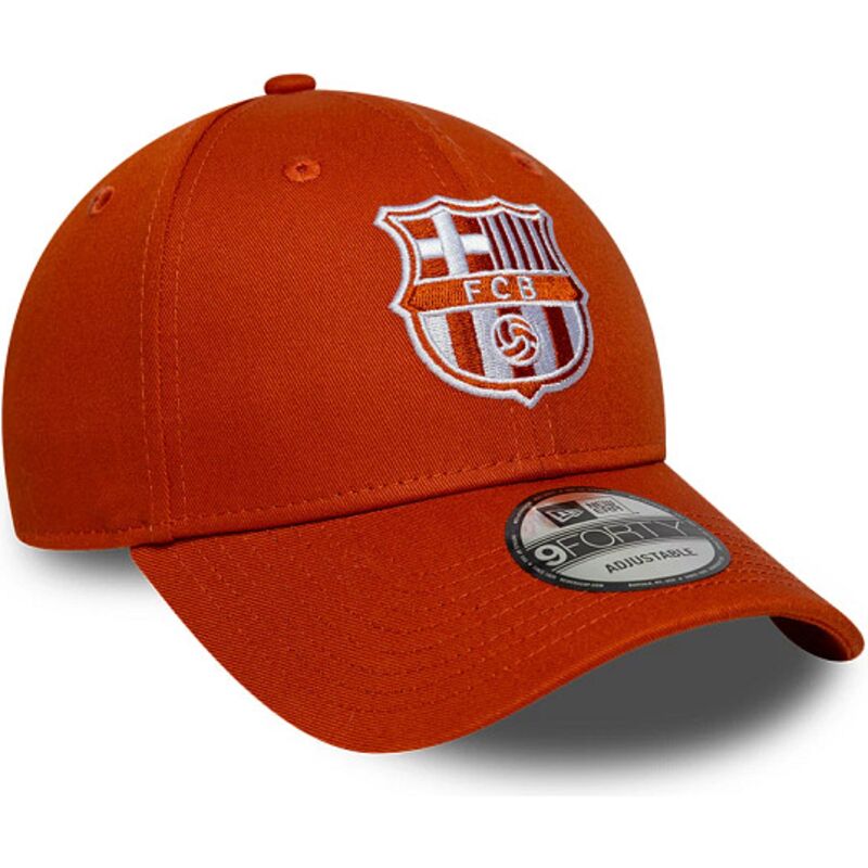 cappello-curvo-arancia-cinghia-regolabile-9forty-seasonal-dei-fc-barcelona-laliga-di-new-era
