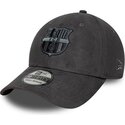 cappello-curvo-grigio-aderente-39thirty-faux-suede-dei-fc-barcelona-laliga-di-new-era