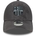 cappello-curvo-grigio-aderente-39thirty-faux-suede-dei-fc-barcelona-laliga-di-new-era