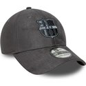 cappello-curvo-grigio-aderente-39thirty-faux-suede-dei-fc-barcelona-laliga-di-new-era