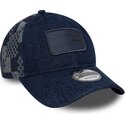 cappello-curvo-blu-marino-cinghia-regolabile-9twenty-patterned-denim-dei-red-bull-racing-formula-1-di-new-era