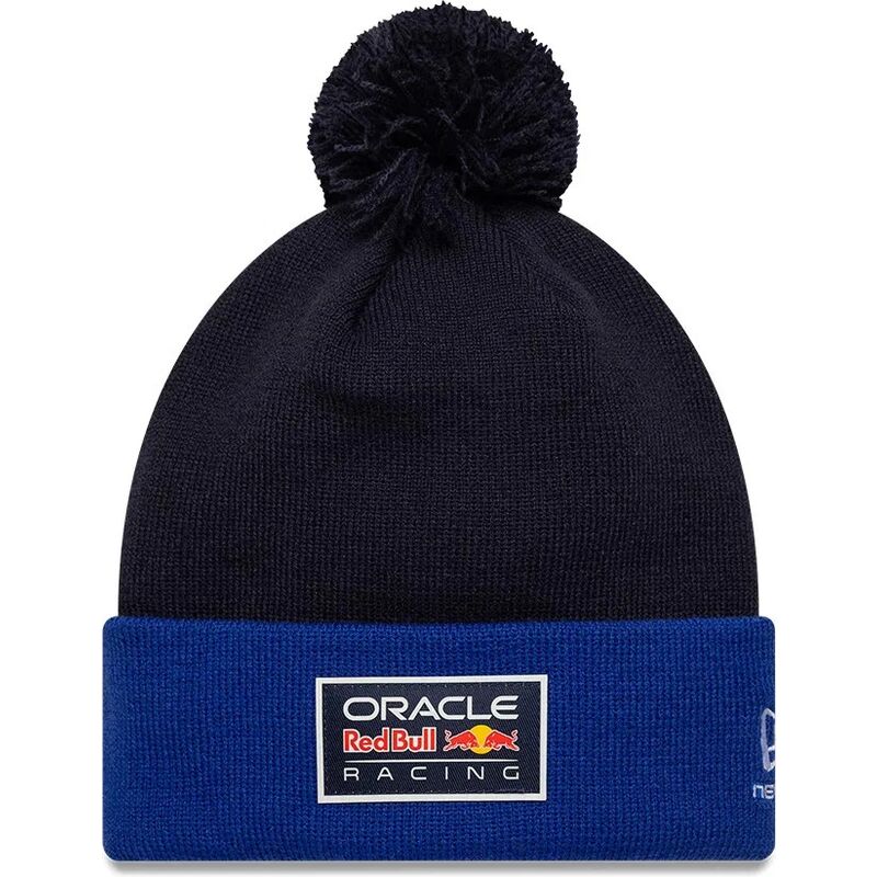 cappello-pompon-blu-marino-essentials-bobble-dei-red-bull-racing-formula-1-di-new-era