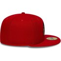cappello-piatto-rosso-aderente-59fifty-basic-dei-chicago-blackhawks-nhl-di-new-era