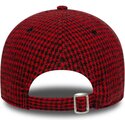 cappello-curvo-rosso-cinghia-regolabile-9forty-houndstooth-dei-ac-milan-serie-a-di-new-era