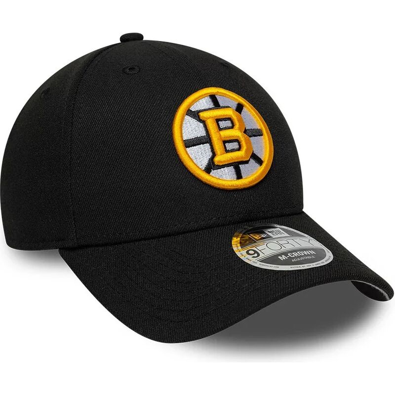 cappello-curvo-nero-snapback-9forty-m-crown-team-dei-boston-bruins-nhl-di-new-era