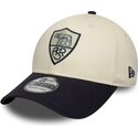 cappello-curvo-beige-aderente-39thirty-seasonal-dei-associazione-sportiva-roma-serie-a-di-new-era