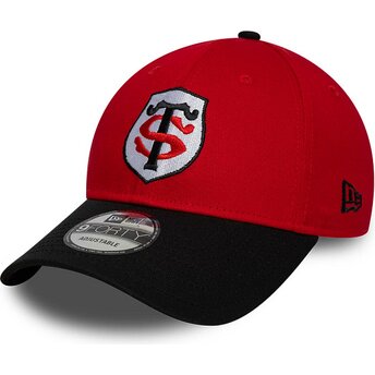 Cappello curvo rosso snapback 9FORTY Team dei Stade Toulousain Top 14 di New Era