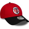 cappello-curvo-rosso-snapback-9forty-team-dei-stade-toulousain-top-14-di-new-era