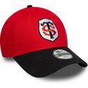 cappello-curvo-rosso-snapback-per-bambino-9forty-team-dei-stade-toulousain-top-14-di-new-era