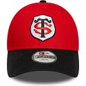 cappello-curvo-rosso-snapback-per-bambino-9forty-team-dei-stade-toulousain-top-14-di-new-era