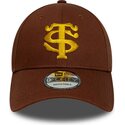 cappello-curvo-marrone-snapback-9forty-seasonal-dei-stade-toulousain-top-14-di-new-era