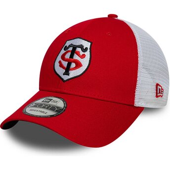 Cappello curvo rosso cinghia regolabile 9FORTY League dei Stade Toulousain Top 14 di New Era