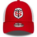 cappello-curvo-rosso-cinghia-regolabile-per-bambino-9forty-league-dei-stade-toulousain-top-14-di-new-era
