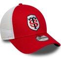 cappello-curvo-rosso-cinghia-regolabile-per-bambino-9forty-league-dei-stade-toulousain-top-14-di-new-era