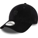 cappello-curvo-nero-cinghia-regolabile-9forty-baby-cord-dei-stade-toulousain-top-14-di-new-era