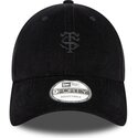 cappello-curvo-nero-cinghia-regolabile-9forty-baby-cord-dei-stade-toulousain-top-14-di-new-era
